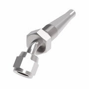 185287-6S Weatherhead by Danfoss | Female 37° JIC Swivel 45° Elbow Field Attachable Fitting for 1 & 2 Wire Braided Hose | Nipple Assembly | -06 Female 37° JIC Swivel x -06 Reusable Hose End | Steel