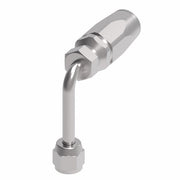 1RA4FJC4 Weatherhead by Danfoss | Female 37° JIC Swivel Long Drop 90° Elbow Field Attachable Fitting for 1 Wire Braided Hose | 1R Series | Complete Fitting | -04 Female 37° JIC Swivel x -04 Reusable Hose End | Steel