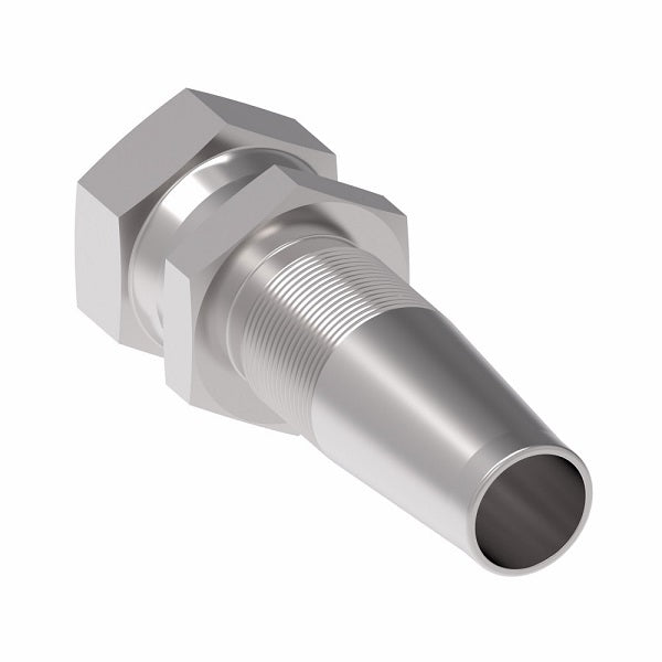 4103-4-10-8S Weatherhead by Danfoss | Female 37° JIC Swivel Field Attachable Fitting for 1 Wire Braided Hose | Nipple Assembly | -10 Female 37° JIC Swivel x -08 Reusable Hose End | Steel