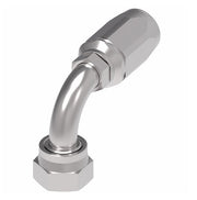 1RA4FRB4 Weatherhead by Danfoss | Female ORS Swivel 90° Elbow Field Attachable Fitting for 1 Wire Braided Hose | 1R Series | Complete Fitting | -04 Female O-Ring Face Seal Swivel x -04 Reusable Hose End | Steel