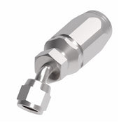 2RA4FJA4 Weatherhead by Danfoss | Female 37° JIC Swivel 45° Elbow Field Attachable Fitting for 2 Wire Braided Hose | 2R Series | Complete Fitting | -04 Female 37° JIC Swivel x -04 Reusable Hose End | Steel