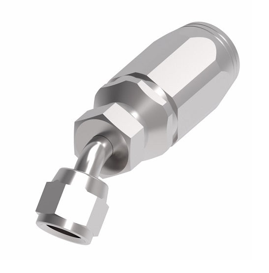 2RA12FJA12 Weatherhead by Danfoss | Female 37° JIC Swivel 45° Elbow Field Attachable Fitting for 2 Wire Braided Hose | 2R Series | Complete Fitting | -12 Female 37° JIC Swivel x -12 Reusable Hose End | Steel