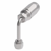 2RA12FJC12 Weatherhead by Danfoss | Female 37° JIC Swivel Long Drop 90° Elbow Field Attachable Fitting for 2 Wire Braided Hose | 2R Series | Complete Fitting | -12 Female 37° JIC Swivel x -12 Reusable Hose End | Steel