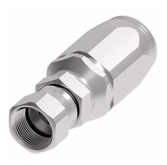 2RA12FJ12 Weatherhead by Danfoss | 37° JIC Swivel Field Attachable Fitting for 2 Wire Braided Hose | 2R Series | Complete Fitting | -12 Female 37° JIC Swivel x -12 Reusable Hose End | Steel