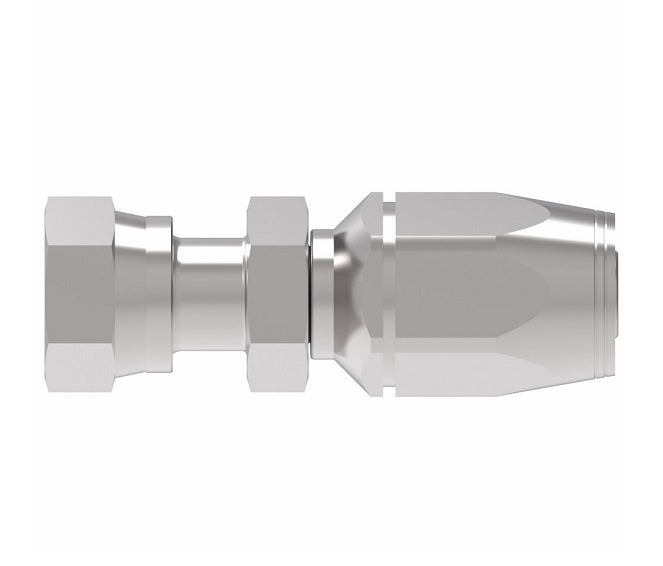 2RA12FR12 Weatherhead by Danfoss | Female ORS Swivel Field Attachable Fitting for 2 Wire Braided Hose | 2R Series | Complete Fitting | -12 Female O-Ring Face Seal Swivel x -12 Reusable Hose End | Steel