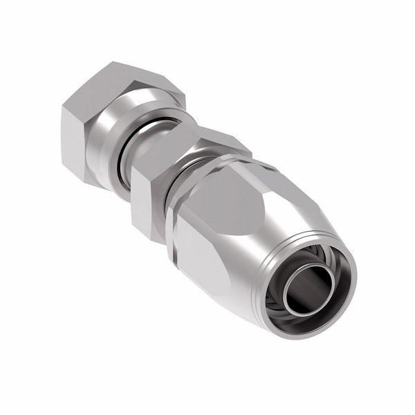 2RA12FR12 Weatherhead by Danfoss | Female ORS Swivel Field Attachable Fitting for 2 Wire Braided Hose | 2R Series | Complete Fitting | -12 Female O-Ring Face Seal Swivel x -12 Reusable Hose End | Steel