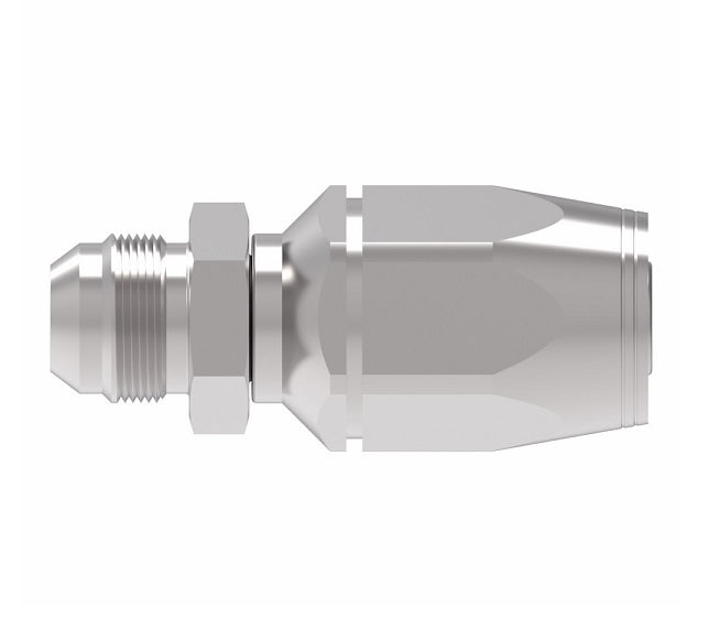 2RA8MJ8 Weatherhead by Danfoss | Male 37° JIC Flare Field Attachable Fitting for 2 Wire Braided Hose | 2R Series | Complete Fitting | -08 Male 37° JIC Flare x -08 Reusable Hose End | Steel