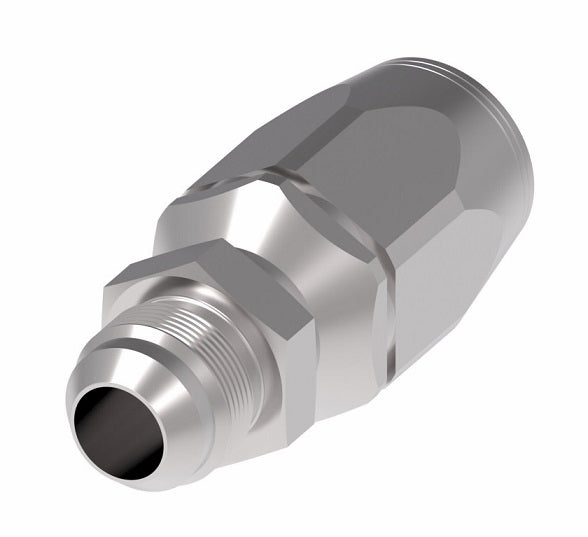 2RA6MJ6 Weatherhead by Danfoss | Male 37° JIC Flare Field Attachable Fitting for 2 Wire Braided Hose | 2R Series | Complete Fitting | -06 Male 37° JIC Flare x -06 Reusable Hose End | Steel