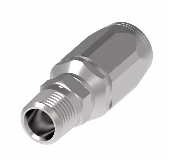 2RA8MP8 Weatherhead by Danfoss | Male Pipe Field Attachable Fitting for 2 Wire Braided Hose | 2R Series | Complete Fitting | -08 Male Pipe x -08 Reusable Hose End | Steel