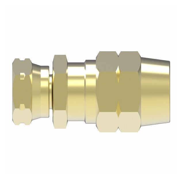 33806B-Y76 Weatherhead by Danfoss | Female Connector Field Attachable Fitting | 338 'B' Series DOT | -06 Female UNF x -06 Reusable Hose End | Brass