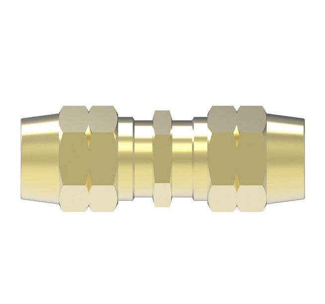33808B-Y08 Weatherhead by Danfoss | Hose Mender Field Attachable Fitting | 338 'B' Series DOT | -08 Reusable Hose End x -08 Reusable Hose End | Brass