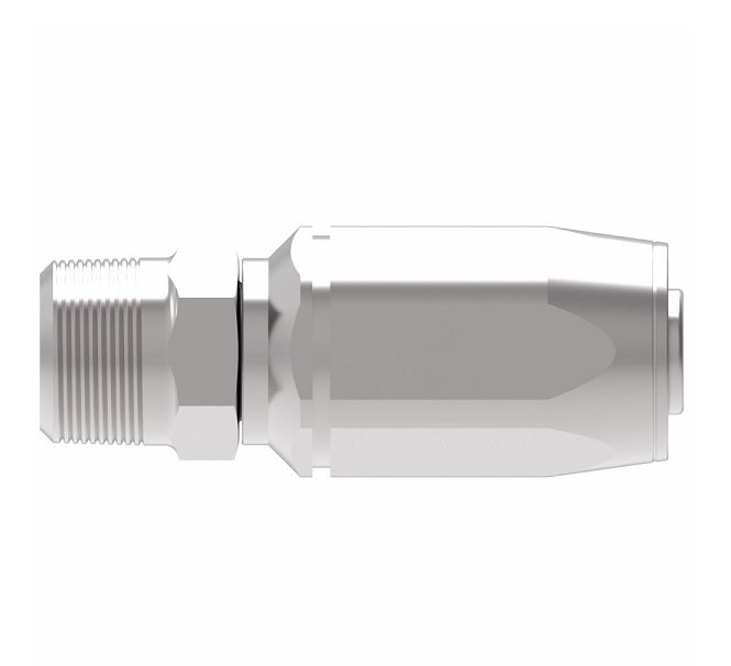 1RA8MP8 Weatherhead by Danfoss | Male Pipe Field Attachable Fitting for 1 Wire Braided Hose | 1R Series | Complete Fitting | -08 Male Pipe x -08 Reusable Hose End | Steel