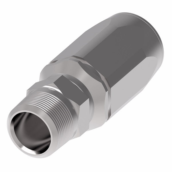 1RA12MP12 Weatherhead by Danfoss | Male Pipe Field Attachable Fitting for 1 Wire Braided Hose | 1R Series | Complete Fitting | -12 Male Pipe x -12 Reusable Hose End | Steel