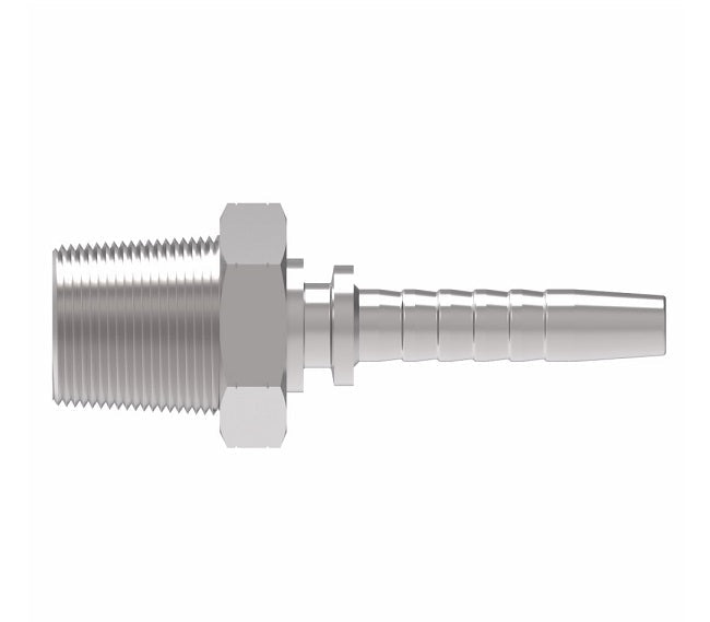 15611-F16-16ZF Winner by Danfoss | Male NPTF Rigid 2-Piece Hose Crimp Fitting | -16 Male NPTF x -16 Hose Barb | Steel