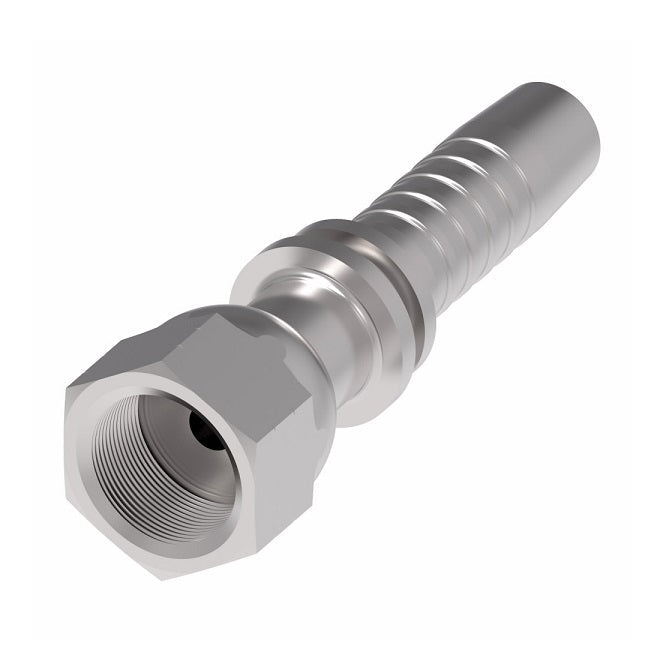 24211-04-04ZF Winner by Danfoss | Female ORS Swivel 2-Piece Hose Crimp Fitting | -04 Female O-Ring Face Seal Swivel x -04 Hose Barb | Steel