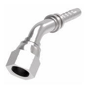 26741-16-16ZF Winner by Danfoss | Female JIC 37° Swivel 45° Elbow 2-Piece Hose Crimp Fitting | -16 Female JIC 37° Swivel x -16 Hose Barb | Steel