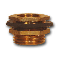 30013 Midland Garden Hose Evaporative Cooler Fitting - 1/2" Male Pipe x 1/2" Female Pipe (Tapped 1/8" on Hex) - Brass