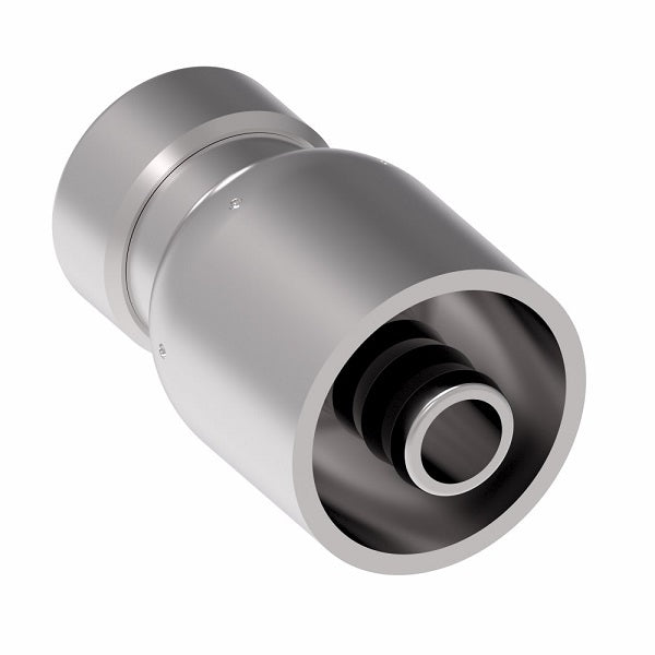 EJ5611-0808S Aeroquip by Danfoss | LifeSaver Braze on Hose End 100R5 Crimp Fitting | FJ Series | -08 Braze x -08 Hose Barb | Steel