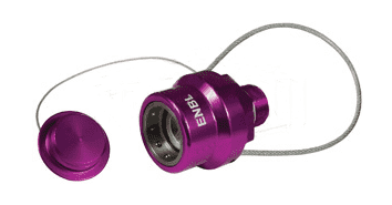 ENBL-P4 Dixon 3/4" NPT Anodized Aluminum Flomax High Flow 3/4" Series Nozzle with Plug - Violet
