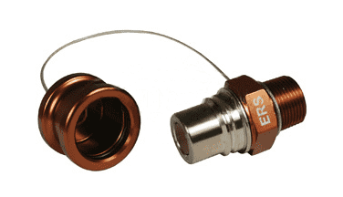 ERS-C6 Dixon 3/4" NPT Anodized Aluminum Flomax High Flow 3/4" Series Receiver with Cap - Copper-Colored