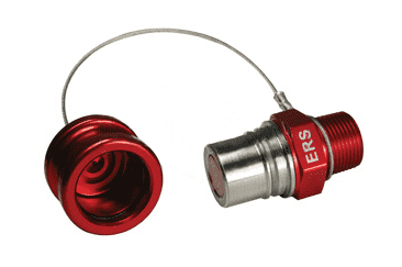 ERS-C Dixon 3/4" NPT Anodized Aluminum Flomax Standard and 3/4" Series Connector - Engine Oil Receiver with Cap