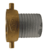 FAB150N Dixon 1-1/2" King Short Shank Suction Female Coupling with NST (NH) Thread (Aluminum Shanks with Brass Nut)