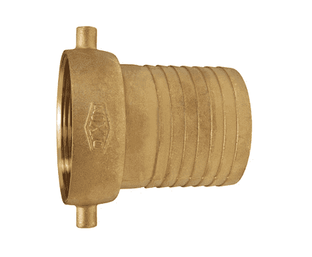 BS22N Dixon 1-1/2" King Short Shank Suction Female Coupling with NST (NH) Thread (Brass Shanks with Brass nut)