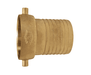 FBB400 Dixon 4" King Short Shank Suction Female Coupling with NPSM Thread (Brass Shank with Brass Nut)