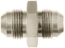 FBE2053 (FCE2053) Eaton Aeroquip® -08 Male AN x -08 Male AN Flare Union Straight Adapter - Nickel-Plated Aluminum