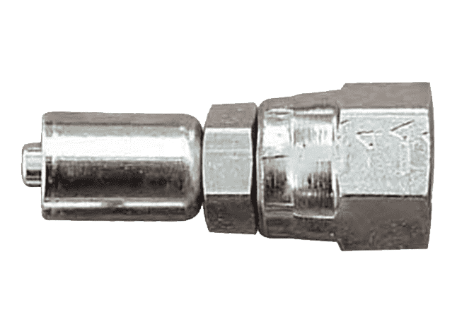 FBM1124 Eaton Aeroquip® -03 Teflon™ Hose Fitting - Crimp S.A.E. 37° (JIC/AN) - Straight - Steel