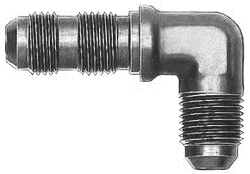 FBM2796 (FCM2796) Eaton Aeroquip® -12 Male AN Bulkhead x -12 Male AN 90° Elbow Adapter - Steel