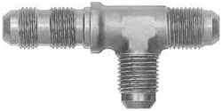 FBM2812 (FCM2812) Eaton Aeroquip® -08 Male AN x -08 Male AN x -08 Male AN Bulkhead Run Tee Adapter - Steel