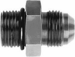 FBM2958 (FCM2958) Eaton Aeroquip® -10 Male O-Ring Boss (ORB) x -12 Male AN 37° Straight Adapter - Steel