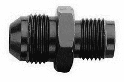 FBM5244 (FCM5244) Eaton Aeroquip® -08 Male AN x 18MMx1.5 Male Metric Straight Adapter - Black Anodized Aluminum