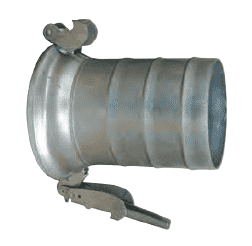 FC21210 Dixon 10" Type A (Agri-Lock) Quick Connect Fitting - Female with Hose Shank with Gasket - Galvanized Steel