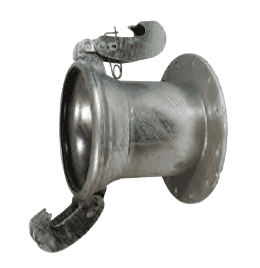 FC22310 Dixon 10" Type A (Agri-Lock) Quick Connect Fitting - Female with 150 ASA Flange with Gasket - Galvanized Steel