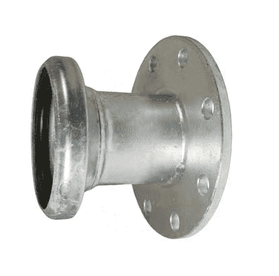 FC3148 Dixon 8" Type B (Bauer Style) Quick Connect Fitting - Female with 150 ASA Flange with Gasket - Galvanized Steel