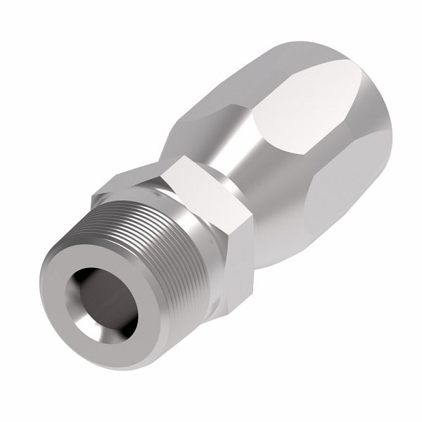 FC5131-0808S Aeroquip by Danfoss | 2 Wire Hi-Pac Male Pipe Reusable Hose Fitting for Braided Hydraulic Hose | FC Series | -08 Male Pipe x -08 Reusable Hose End | Steel