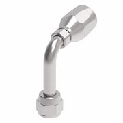 FC5142-0808S Aeroquip by Danfoss | 2 Wire Hi-Pac Female 37° JIC Swivel Long Drop 90° Elbow Reusable Hose Fitting for Braided Hydraulic Hose | FC Series | -08 Female 37° JIC Swivel -08 Reusable Hose End | Steel