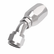 FC5144-0808S Aeroquip by Danfoss | 2 Wire Hi-Pac Female 37° JIC Swivel 45° Elbow Reusable Hose Fitting for Braided Hydraulic Hose | FC Series | -08 Female 37° JIC Swivel x -08 Reusable Hose End | Steel