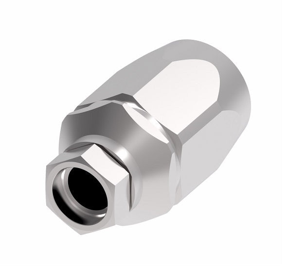 FC5989-0404S Aeroquip by Danfoss | Lifesaver 100R2 TTC Reusable Hose Fitting | FC Series | -04 Braze x -04 Reusable Hose End | Steel
