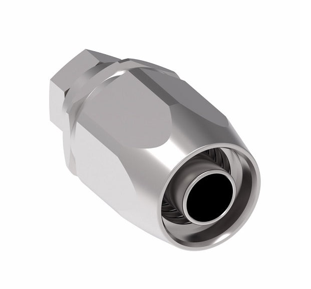 FC5989-0404S Aeroquip by Danfoss | Lifesaver 100R2 TTC Reusable Hose Fitting | FC Series | -04 Braze x -04 Reusable Hose End | Steel
