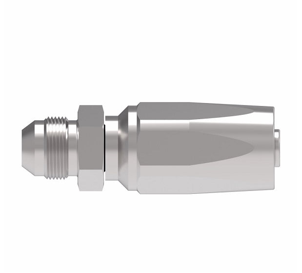 FC7986-0808S Aeroquip by Danfoss | 1 Wire TTC Male 37° JIC Flare 100R1 Style Reusable Hose Fitting for Braided Hydraulic Hose | FC Series | -08 Male 37° JIC Flare x -08 Reusable Hose End | Steel