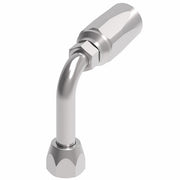 FC7991-0606S Aeroquip by Danfoss | 1 Wire TTC Female 37° JIC Swivel Long Drop 90° Elbow 100R1 Style Reusable Hose Fitting for Braided Hydraulic Hose | FC Series | -06 Female 37° JIC Swivel x -06 Reusable Hose End | Steel