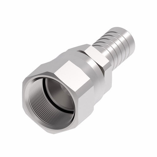 FC8779-0808S Aeroquip by Danfoss | Female 37° JIC Swivel PTFE Crimp Fitting | FC Series | Nipple Assembly | -08 Female 37° JIC Swivel x -08 Hose Barb | Steel
