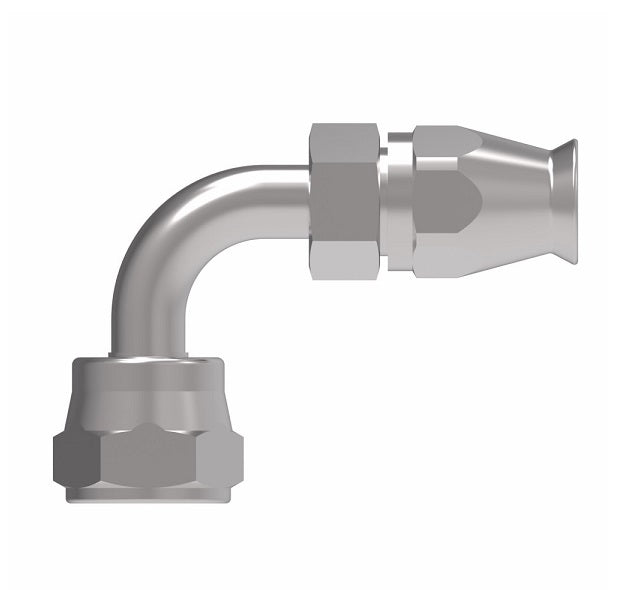 FC9171-1212S Aeroquip by Danfoss | Female SAE 45° Swivel 90° Elbow Super Gem PTFE Reusable Hose Fitting | FC Series | -12 Female SAE 45° Swivel x -12 Reusable Hose End | Steel