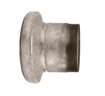 FCM3124 Dixon 4" Type B (Bauer Style) Quick Connect Fitting - Female with Male NPT and Gasket - Galvanized Steel