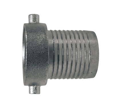 FCSM150 Dixon 1-1/2" Steel King Short Shank Suction Female Coupling with NPSM Thread (Plated Steel Shank with Plated Iron Nut)