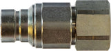 FF3812M (FF-3812-M) Midland Hydraulic Quick Disconnect - Flush Face ISO Female Pipe Plug - 3/8" Body Size - 1/2" Female NPT - Steel