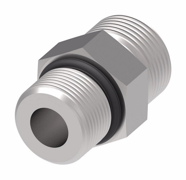 FF1852T1012S Aeroquip by Danfoss | ORS/SAE O-Ring Boss Adapter | -10 Male O-Ring Face Seal x -12 Male SAE O-Ring Boss | Steel